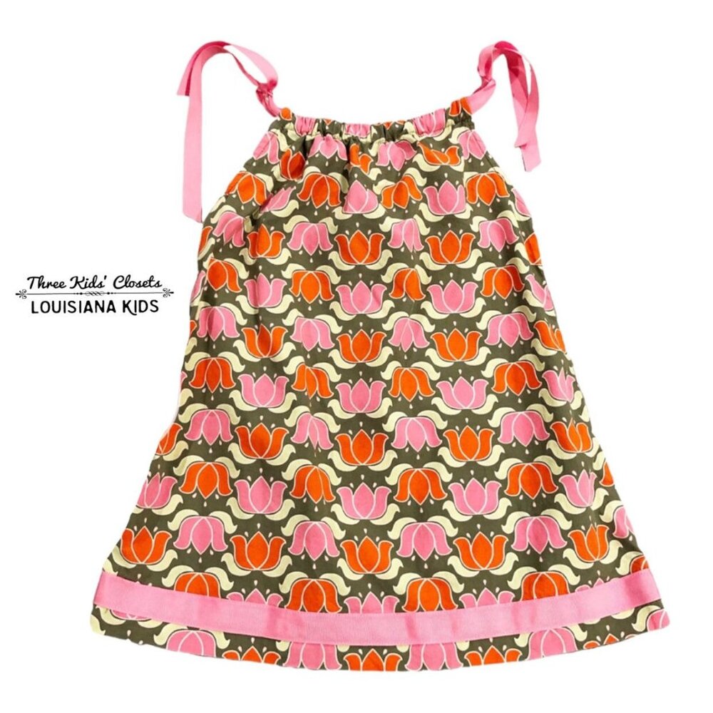 Hanna Andersson Sz 90 (3) Floral Tulip Pillowcase Dress